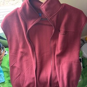 Old Navy Women's Burgundy Fleece Vest
